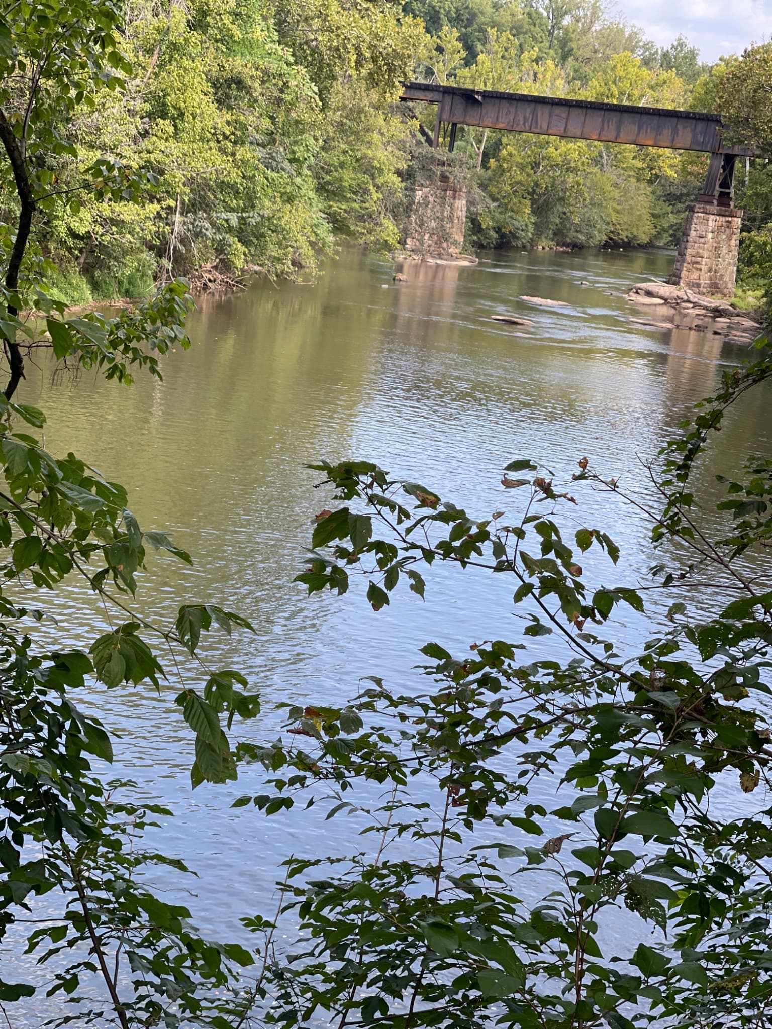 Off the river campground